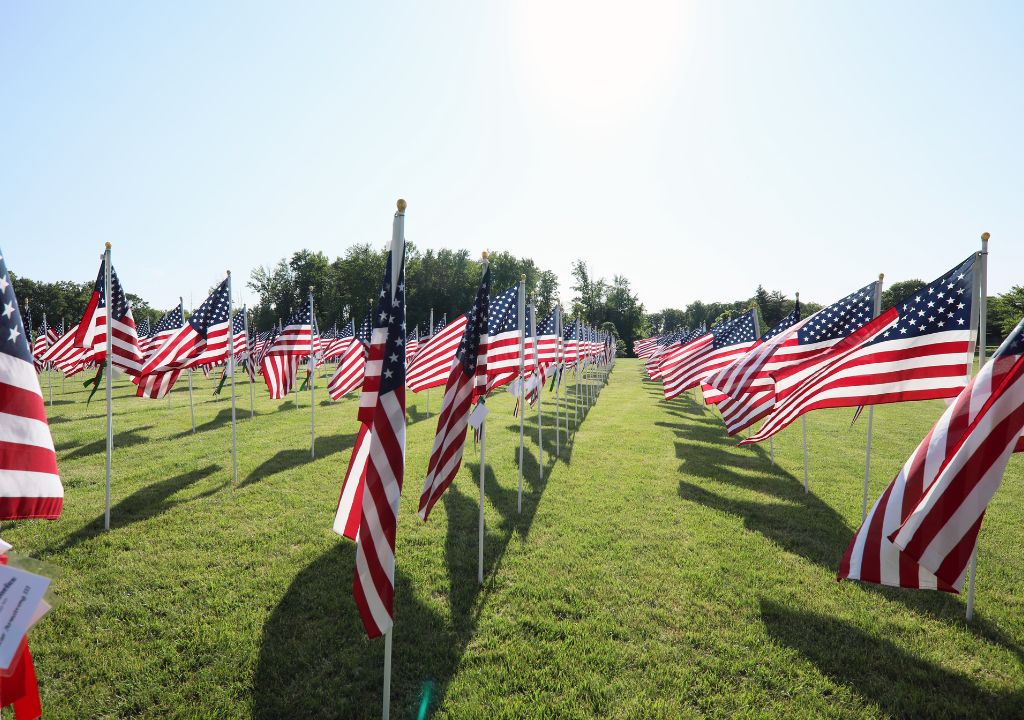 Arlington Field of Memories Flags