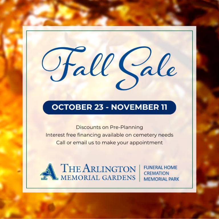 Fall Sale: Plan Ahead and Save