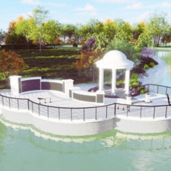 Plaza at Meditation Point Rendering