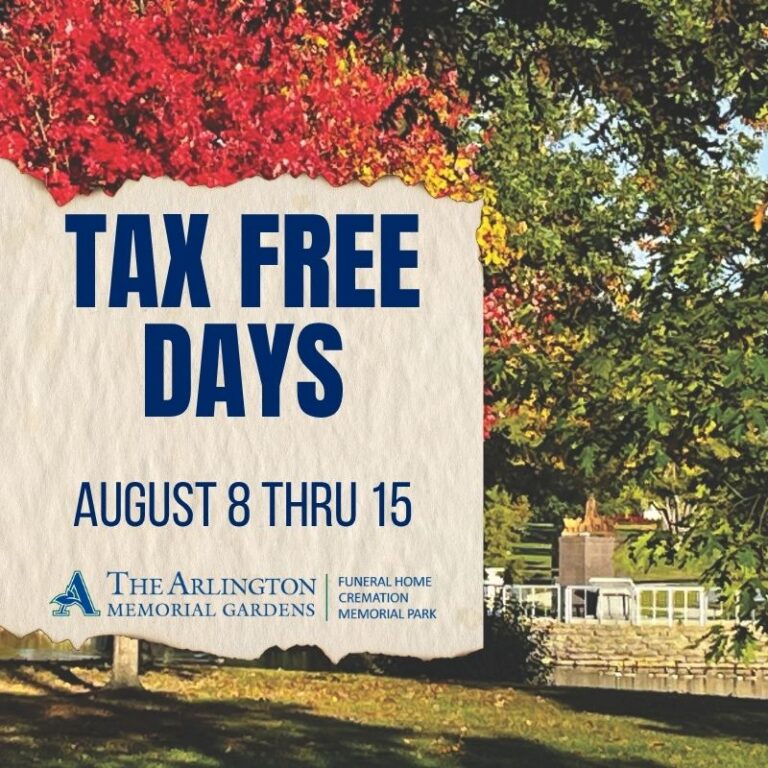 August 2025 Tax-Free Days at Arlington